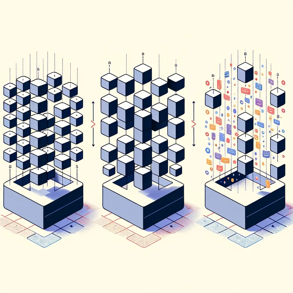 Imagen de normalización de base de datos creada por Generative AI