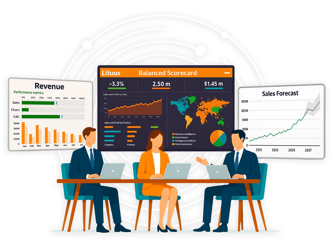 Infografía Lituus en Consultoría de Análisis de Datos